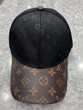 Louis Vuitton LV Monogram Get Ready Baseball Cap Hat Black  And Brown 2 Tone